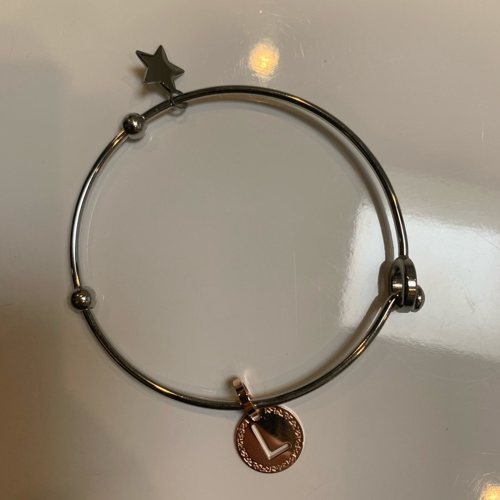 Rebecca bracelet with “L” charm